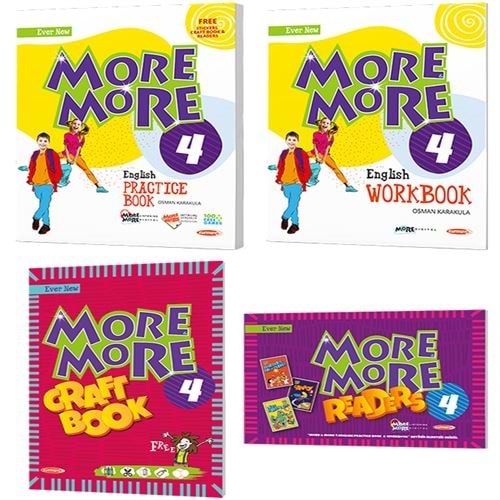 4.Sınıf More and More 4 English Practice Book and Workbook and English Hikaye Seti 6Lı