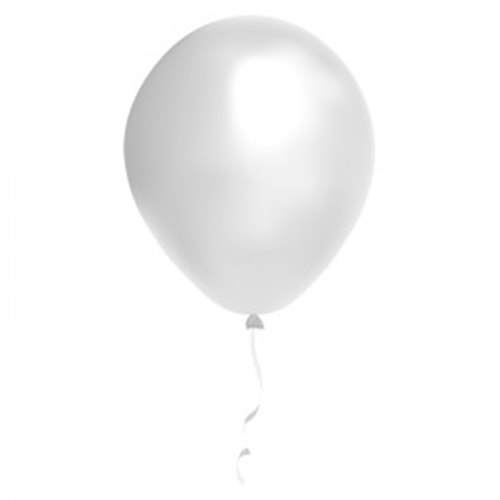 Balon Baskısız Beyaz 100 Adet