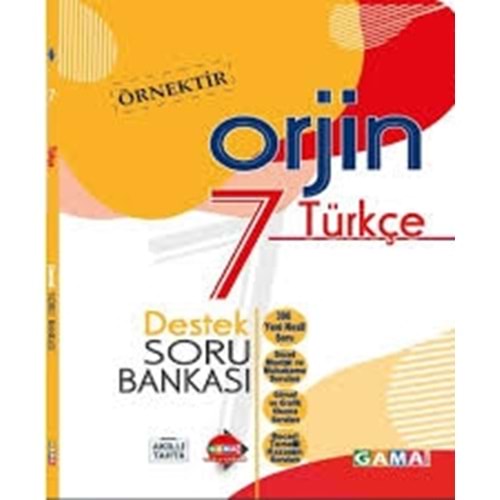 Orjin 7.Sınıf Türkçe Destek Soru Bankası