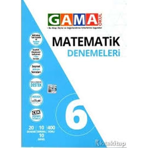 6.Sınıf Gama Matematik Denemeleri