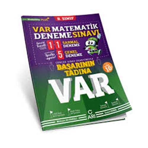 8. Sınıf Matematik VAR Deneme Sınavı Arı Yayıncılık