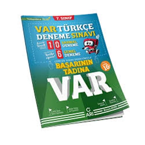 7. Sınıf Türkçe VAR Deneme Sınavı Arı Yayıncılık