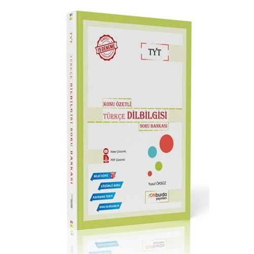 Onburda TYT Türkçe Dil Bilgisi Konu Özetli Soru Bankası