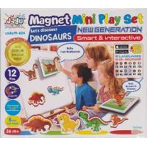 JAGU MAGNET PLAYSET DİNOZORLAR 7 MM