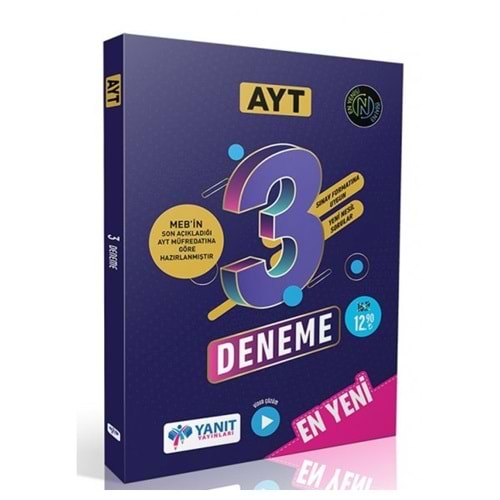 Yanıt Yayınları AYT 3 Fasikül Deneme AYT Son Müfredat