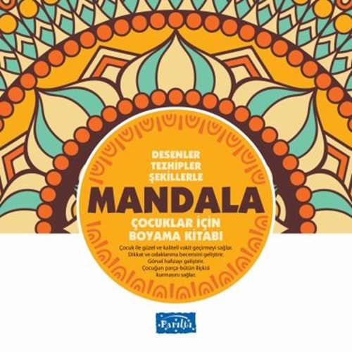 Çocuklar İçin Mandala-Sarı Kitap