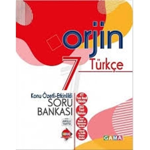 Orjin 7.Sınıf Türkçe Konu Özetli Soru Bankası