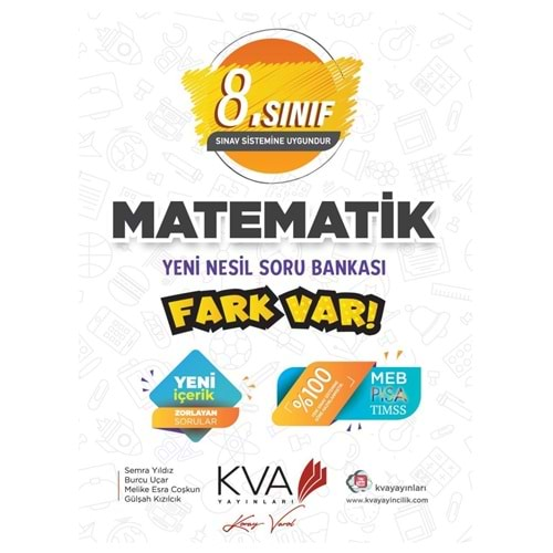 Koray Varol KVA 8.Sınıf LGS Matematik Fark Var Yeni Nesil Soru Bankası