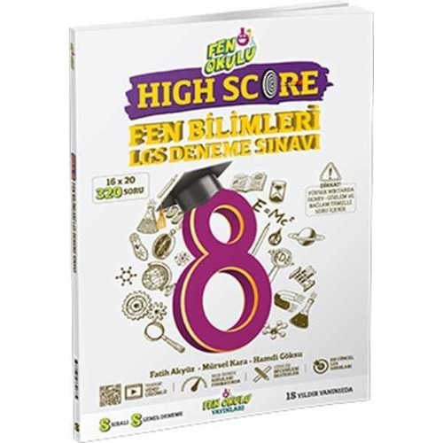 8. Sınıf LGS High Score Fen Bilimleri Deneme Sınavı Fen Okulu Yayınları