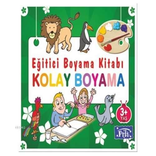 Eğitici Boyama Kitabı Kolay Boyama Parıltı Yayınları