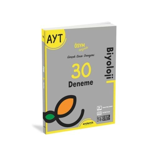 Endemik Yayınları AYT Biyoloji 30 Deneme Sınavı