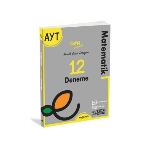 Endemik Yayınları AYT Matematik 12 Deneme Sınavı