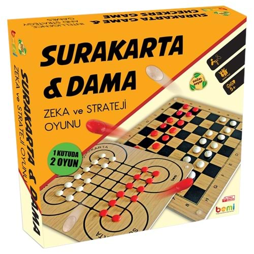 Surakarta & Dama Zeka ve Strateji Oyunu Ahşap