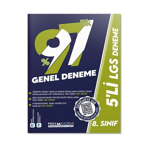 8. Sınıf 5'li LGS Genel Deneme Pruva Akademi