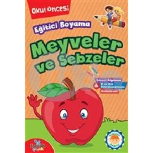 Eğitici Boyama Meyveler ve Sebzeler