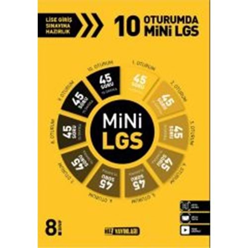 8.Sınıf LGS 10 Oturumda Mini Hız Yayınları