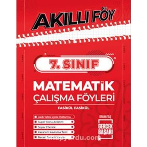 7. Sınıf Akıllı Föy Matematik Çalışma Föyleri Fasikül Fasikül Teas Press Yayıncılık