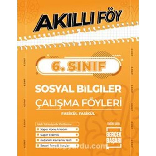 6. Sınıf Sosyal Bilgiler Akıllı Föy Gerçek Başarı