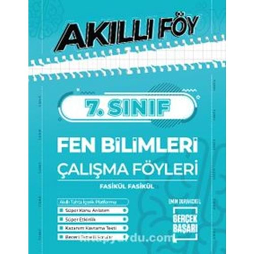 7. Sınıf Fen Akıllı Föy Gerçek Başarı