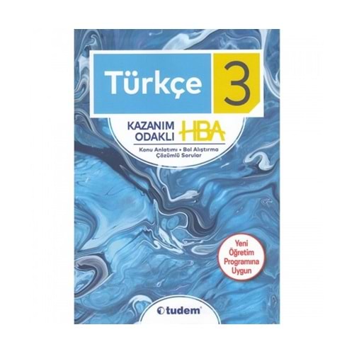 3. Sınıf Türkçe Kazanım Odaklı HBA Tudem Yayınları
