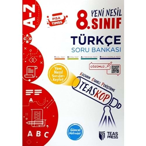 8. Sınıf Türkçe Teaskop Soru Bankası Teas Press
