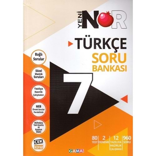 7. Sınıf Türkçe Soru Bankası Gama Yayınları