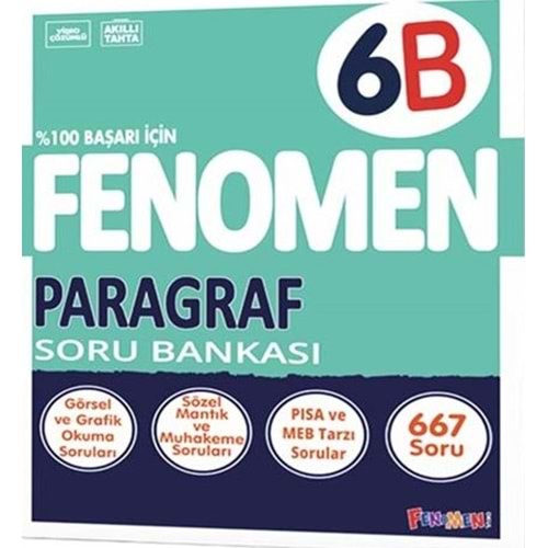 FENOMEN 6 SINIF PARAGRAF B SORU BANKASI