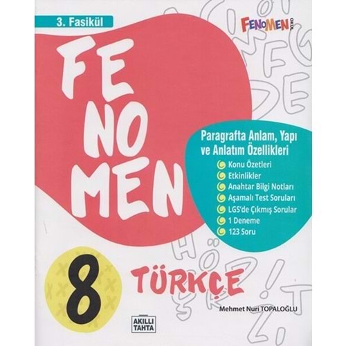 FENOMEN 8. Sınıf Türkçe 3. Fasikül
