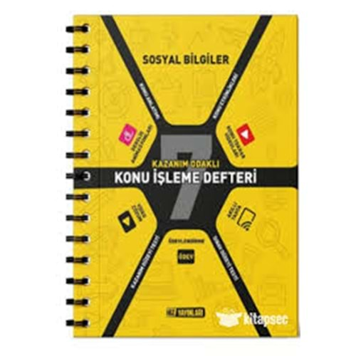 HIZ 7. SINIF SOSYAL İŞLEME DEFTERİ