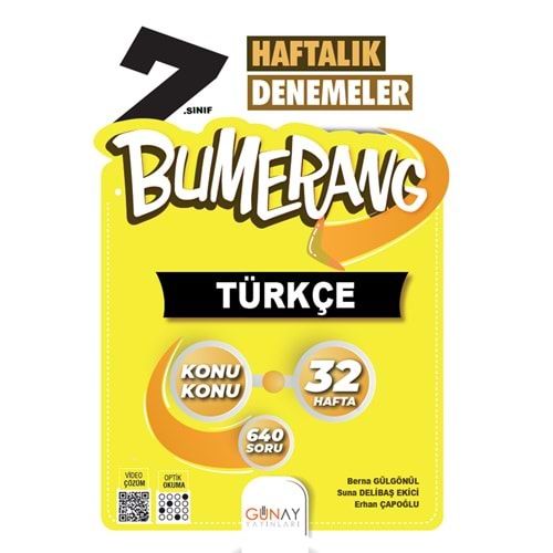 Bumerang 32 Haftalık Türkçe Denemeleri 7. Sınıf