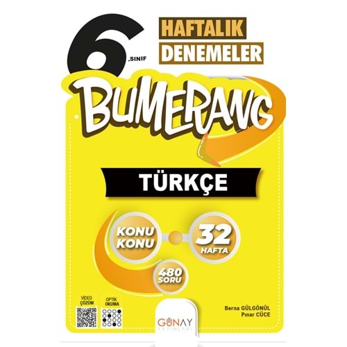 Bumerang 32 Haftalık Türkçe Denemeleri 6. Sınıf