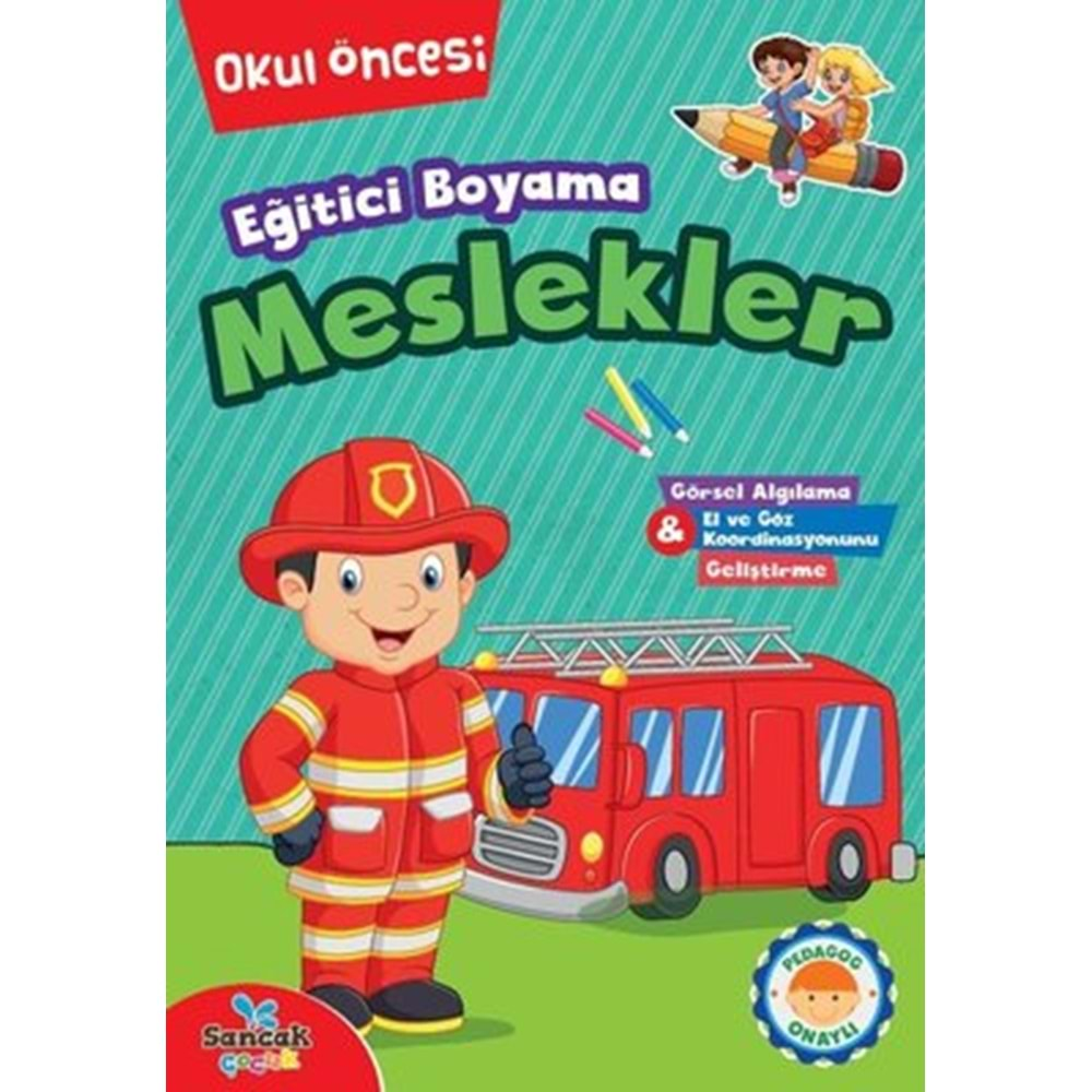 Eğitici Boyama - Meslekler Okul Öncesi