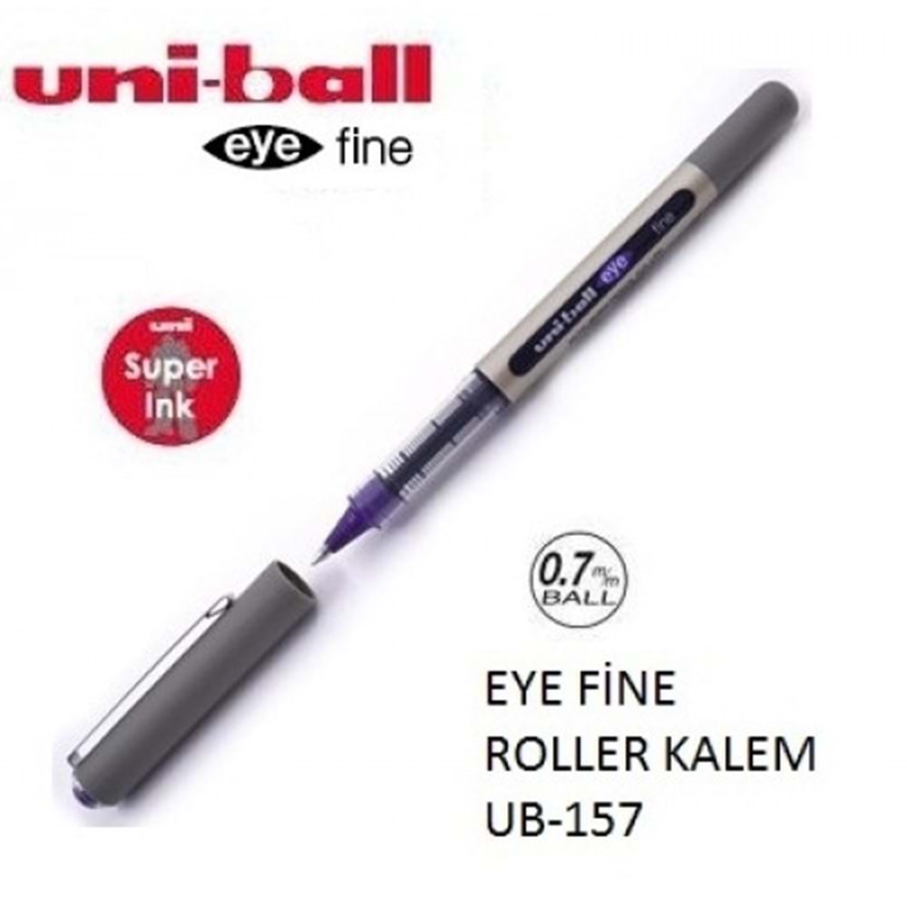 Uniball UB-157 EYE Fine 0.7 Roller Kalem Mor